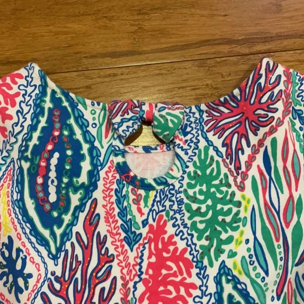 Lilly Pulitzer girls Morgana dress Let it minnow M (6-7) EUC - Picture 4 of 5